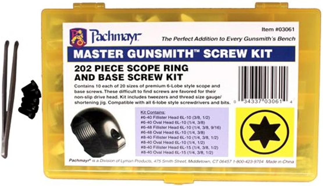 Pachmayr Master Gunsmith Torx-Style Ring and Base Screw Kit