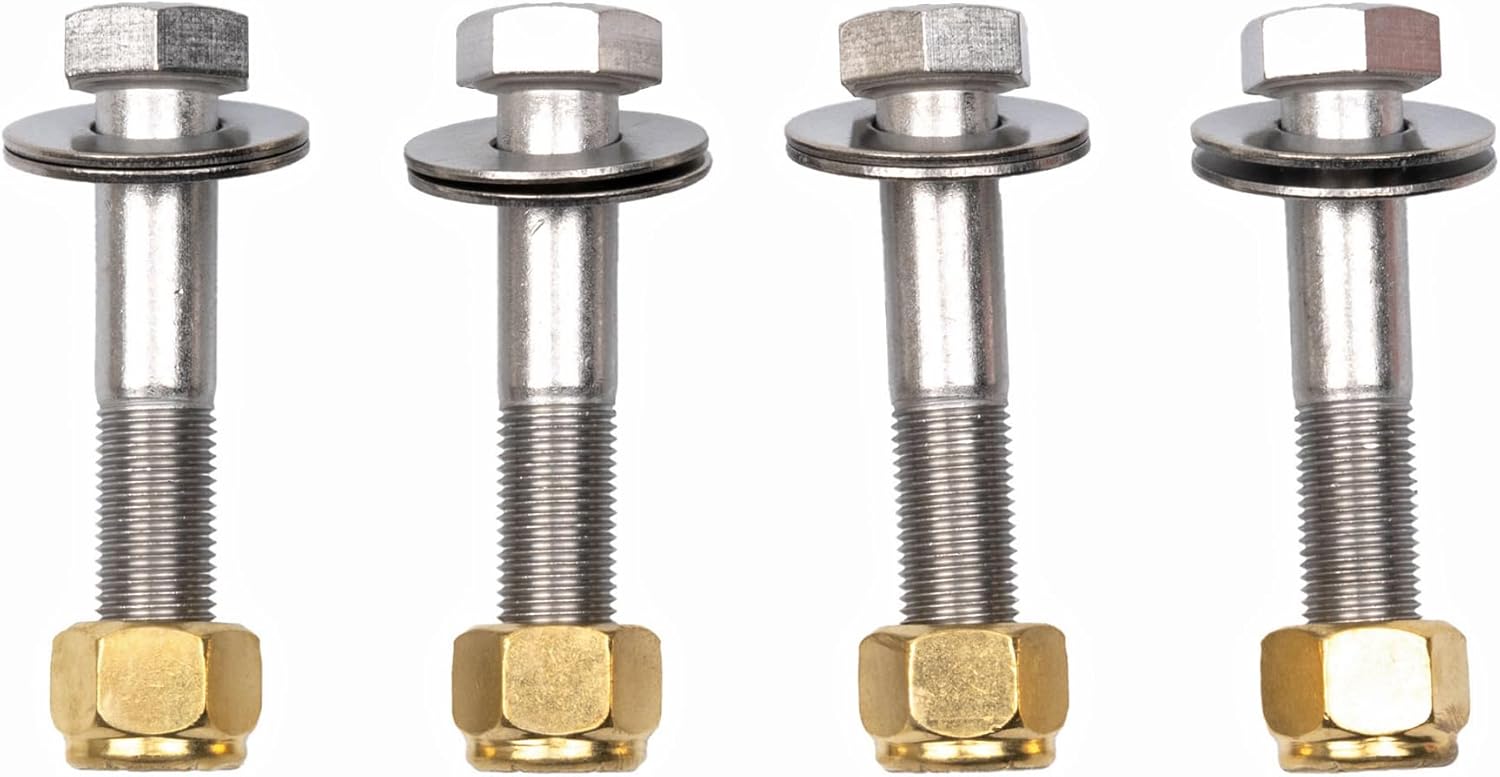 T-H Marine Jack Plate Bolt Kit – ½-20 x 2-3/4” Fine Thread Bolts with Shoulder – Stainless Steel