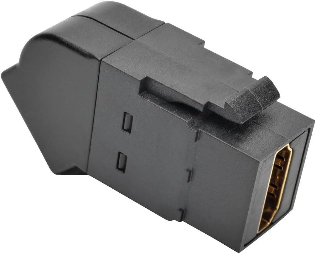 TRIPP LITE Black HDMI All-in-One Keystone/Panel Mount Angled Coupler (P164-000-KPA-BK)