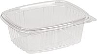 STALKMARKET Jaya Compostable Clear PLA Hinged Rectangular Deli Containers