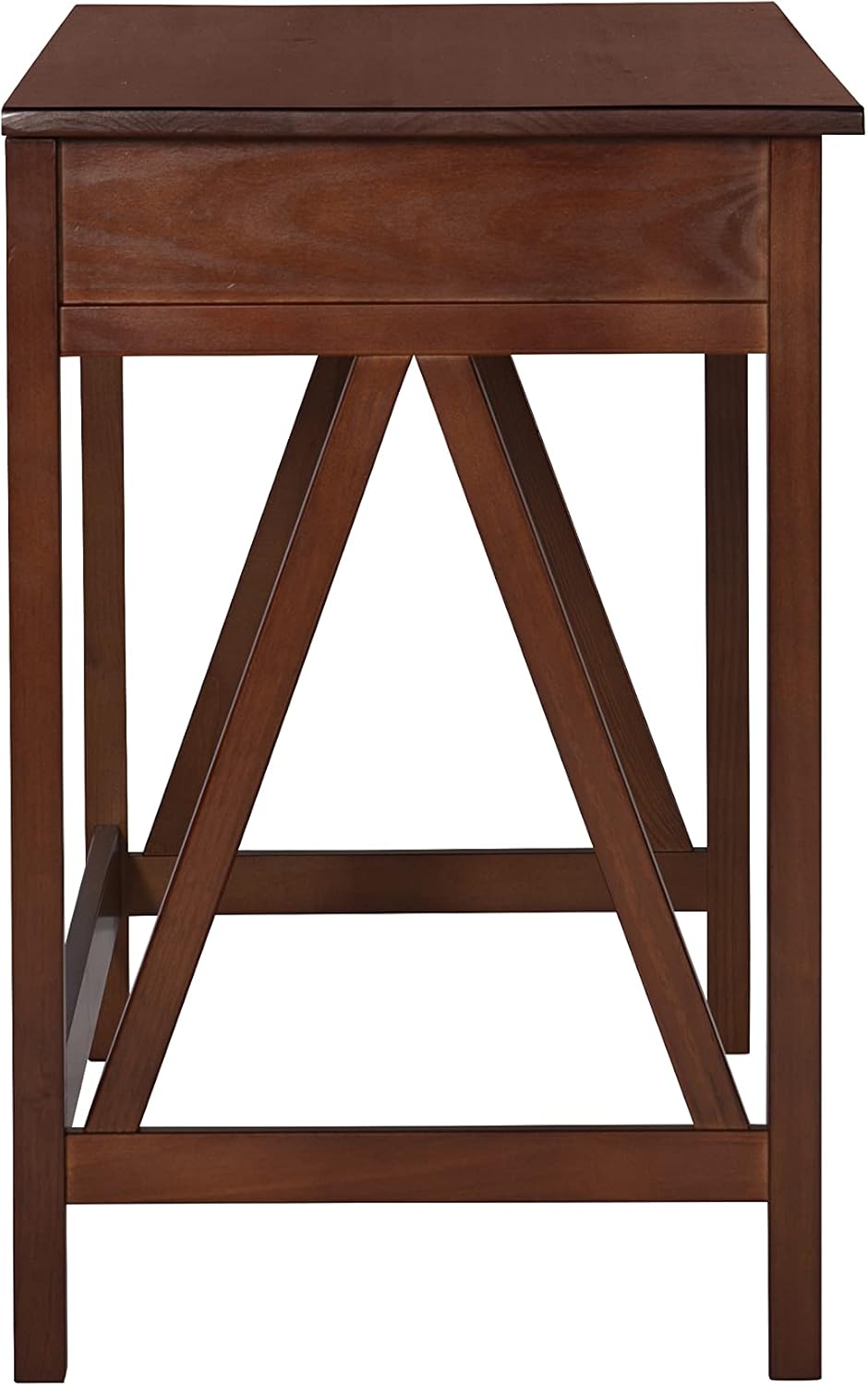 Linon Rockport 46inW Home Office Writing Desk, Antique Tobacco