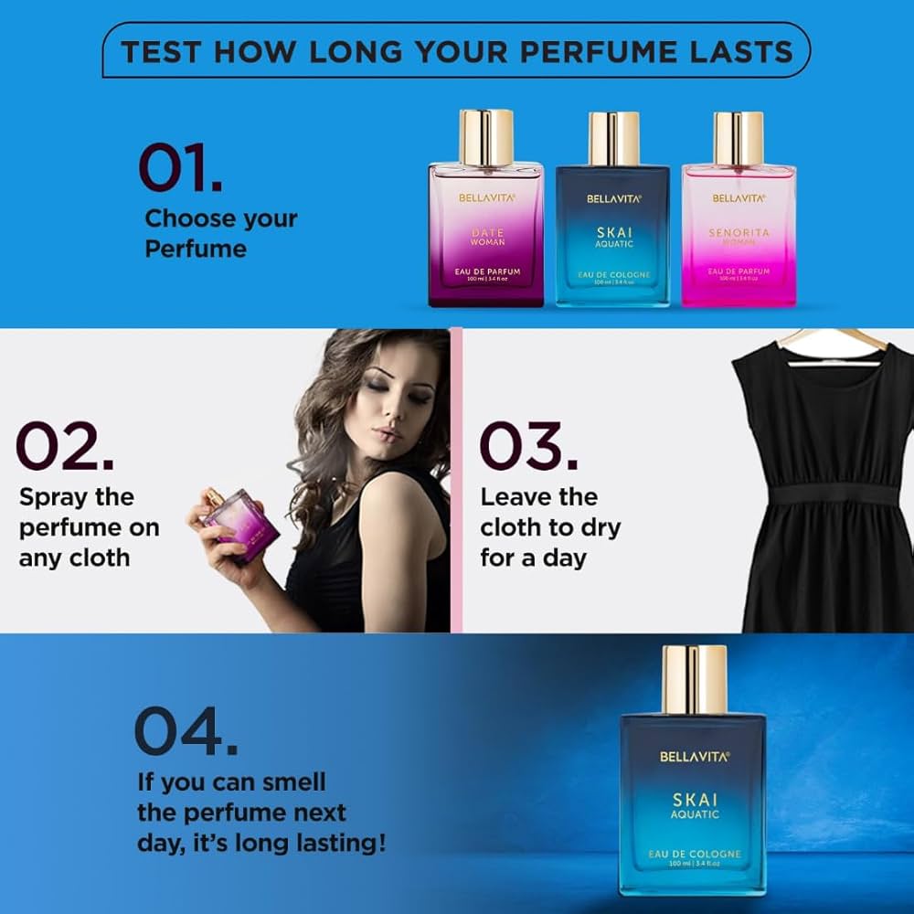 Bella Vita Luxury Skai Aquatic 100ml Unisex Eau De Cologne with Bergamot, Lavender & Patchouli | Premium, Long Lasting Woody Fragrance for Men & Women