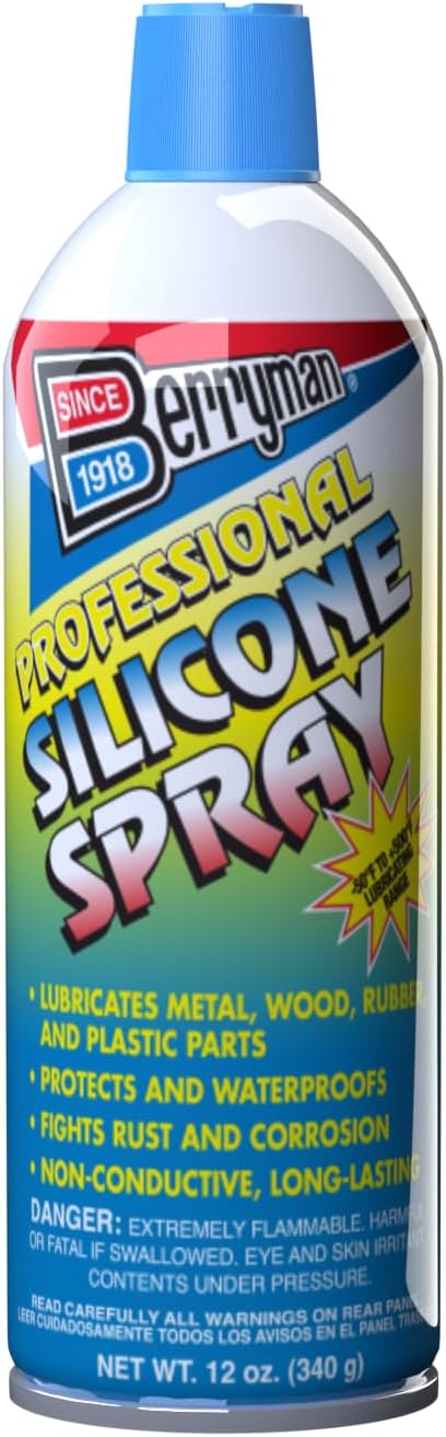 Berryman 1716 Professional Silicone Spray VOC Compliant in All 50 States, 12 oz., Pack of 1 12 Ounce, (Single Unit)