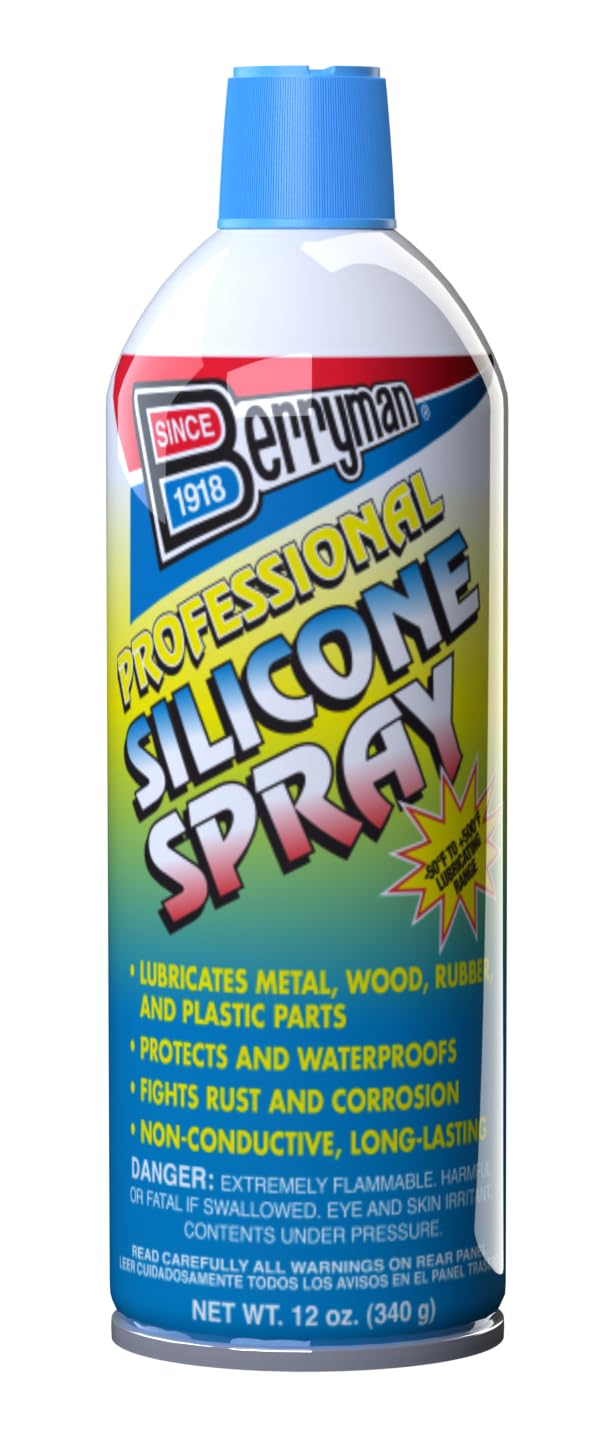 Berryman 1716 Professional Silicone Spray VOC Compliant in All 50 States, 12 oz., Pack of 1 12 Ounce, (Single Unit)