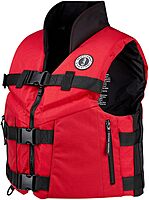 Mustang Survival Accel 100 Fishing Foam Vest Large Red/Black