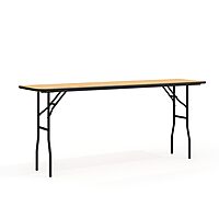 Flash Furniture Gael 6' Wood Folding Training and Event Table, Rectangular Folding Training Table with Smooth Clear Coated