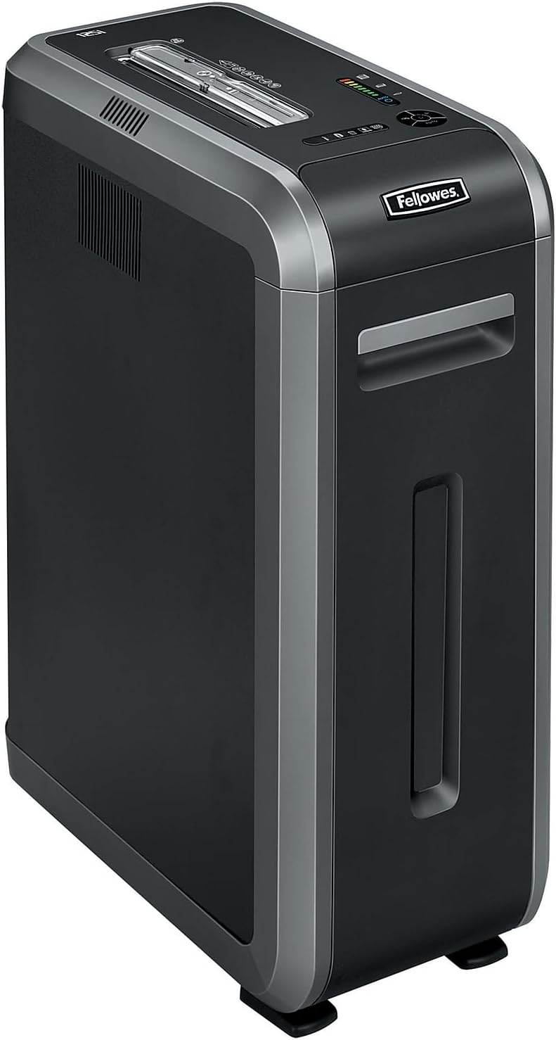 Fellowes, Inc Shredder,Cross Cut, 18 Sht Cap, 11-1/4"X21-1/8"X28-4/5", Black