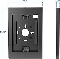 Mount-It! Anti-Theft Low-Profile Lockable Steel Tablet Wall Mount