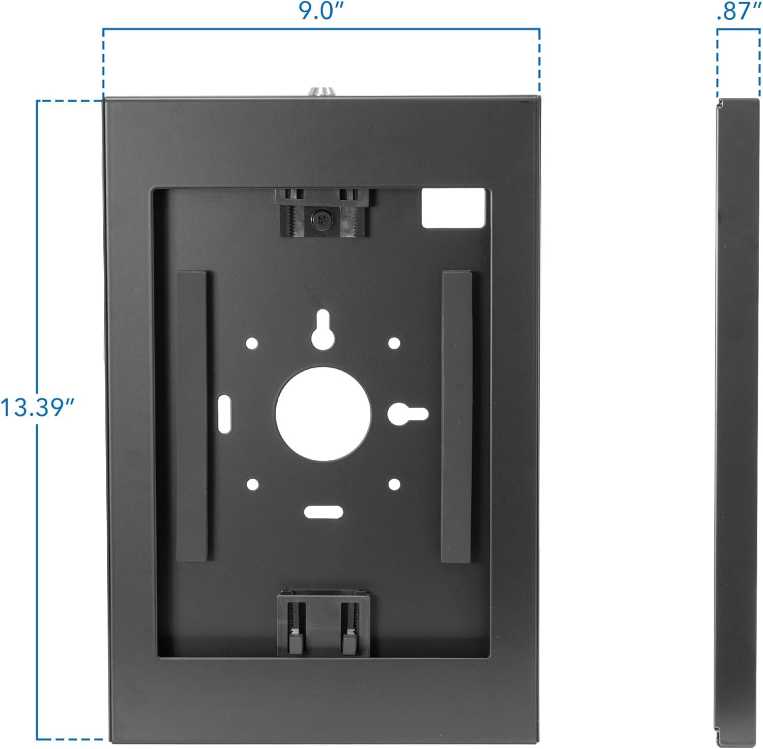 Mount-It! Anti-Theft Low-Profile Lockable Steel Tablet Wall Mount