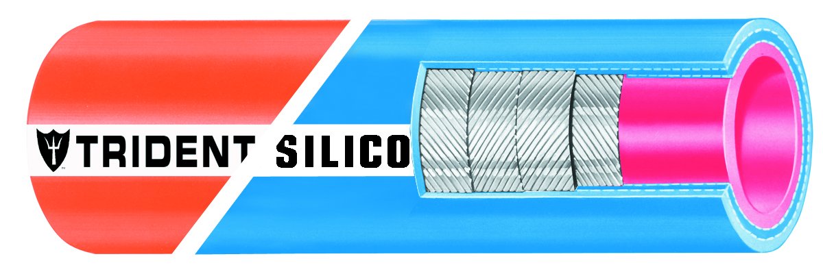 Trident Marine 202V6000-36 Silicone Blend Wet Exhaust Hose, Softwall Temperature Rating 350 Degree F