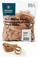 Business Source Quality Rubber Bands - Size: #84 - 3.5in Length x 0.5in Width - Sustainable - Rubber - Crepe - 150 / Pack
