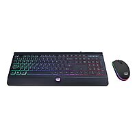 Adesso EasyTouch 137CB Illuminated Gaming Keyboard & Mouse Combo - USB Cable - 104 Key - English (US) - AKB137CB