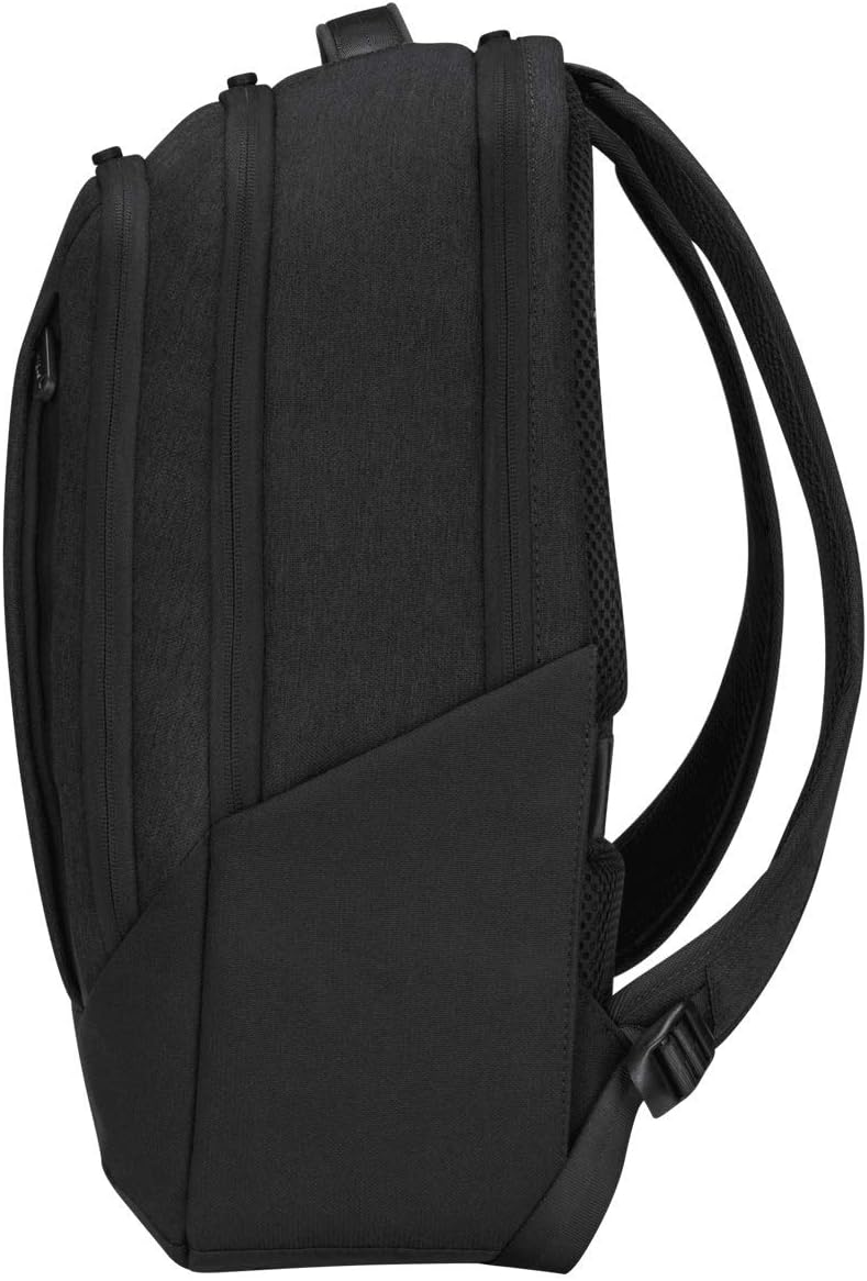 Targus 15.6" Cypress Hero Backpack with EcoSmart, Black - Eco-Friendly Laptop Backpack Designed for Business Travelers, Work