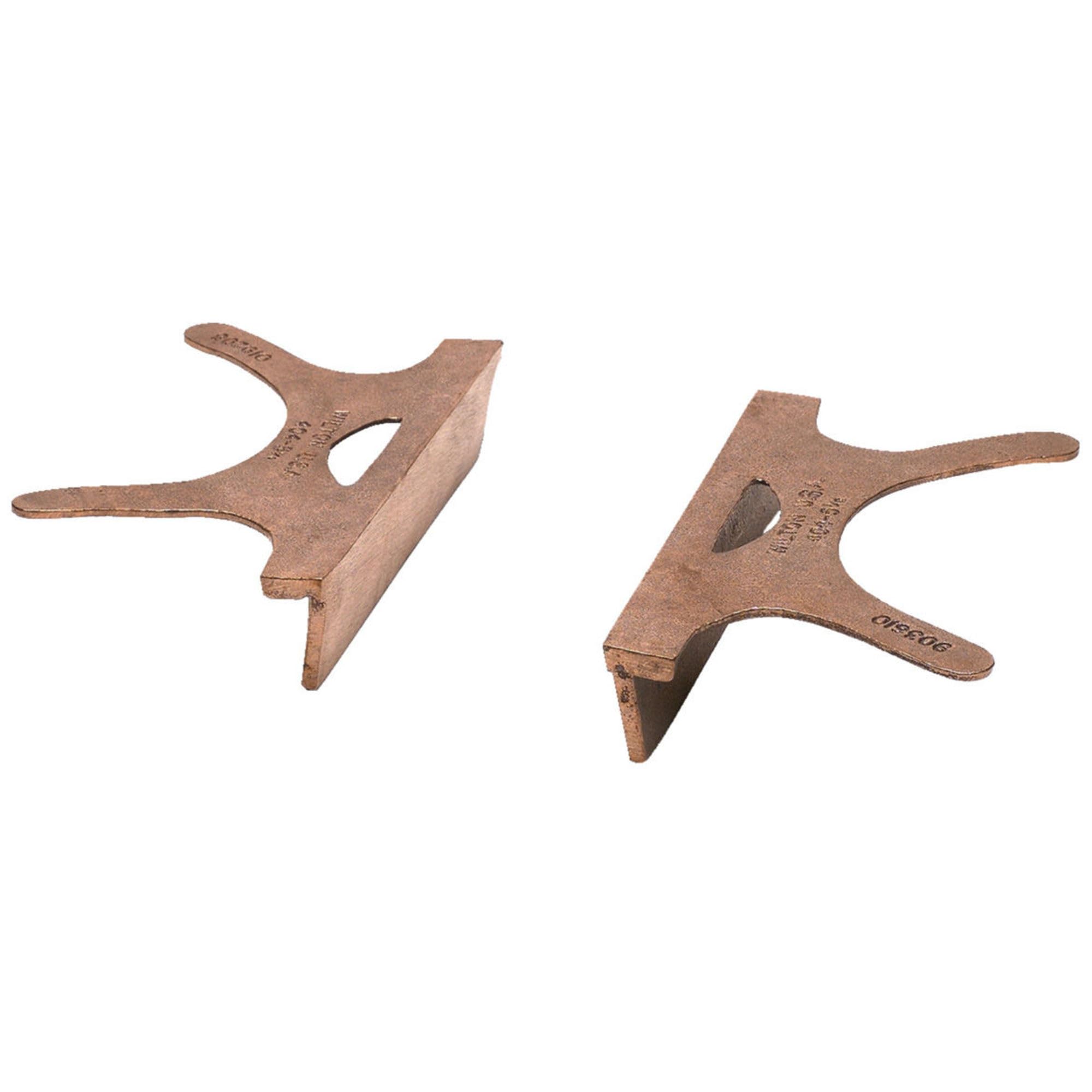 Copper Jaw Caps - 404-3 copper jaw capsf/3" jaw wi