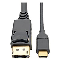 Tripp Lite USB-C to DisplayPort 4K Adapter Cable Thunderbolt 3 Compatible