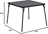 FLASH FURNITURE HERCULES Series Black Vinyl Metal Folding Chair with Carrying Handle