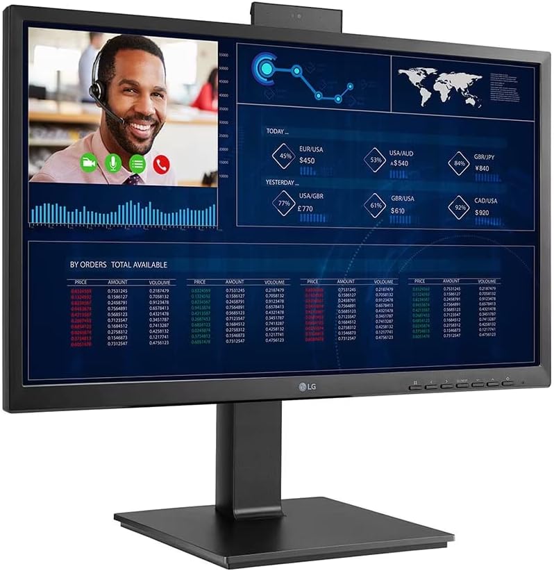 LG 24CQ650N-6N 24" 23.8-inch FHD All-in-One Thin Client with Pop-up Webcam Non OS