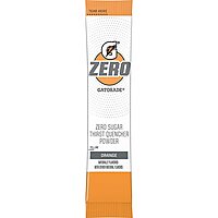 The Gatorade Gatorade G Zero, Sugar Free Powder Sticks, 0.10oz Packets (Mixes with 20 ounces of Water) 10 Pack (Orange)