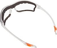 MCR Safety Glasses LW310AF Law 3 Clear Polycarbonate Lenses with UV Protection & Anti-Fog Coating, Bayonet Temple, 1 Pair Clear Lens One Size