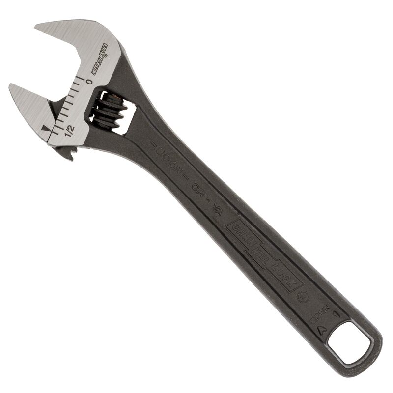 CHANNELLOCK Adjustable Wrench Black Phosphate Coated