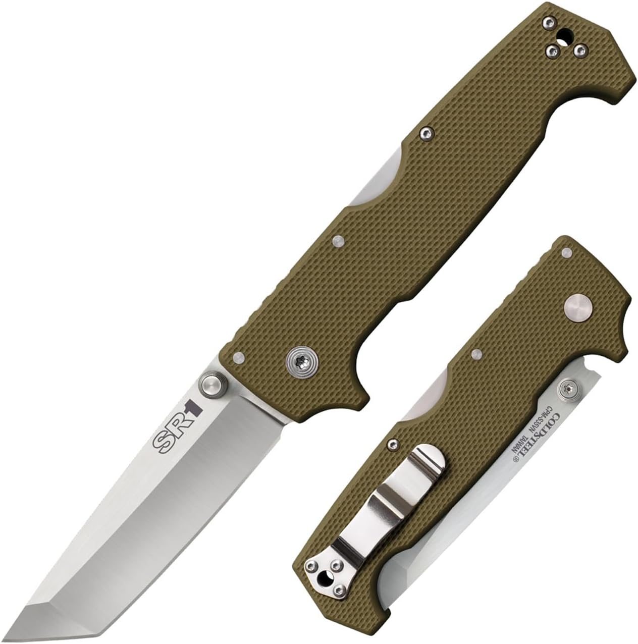 COLD STEEL SR1 Folding Knife with CPM-S35VN Steel and G-10 Handle