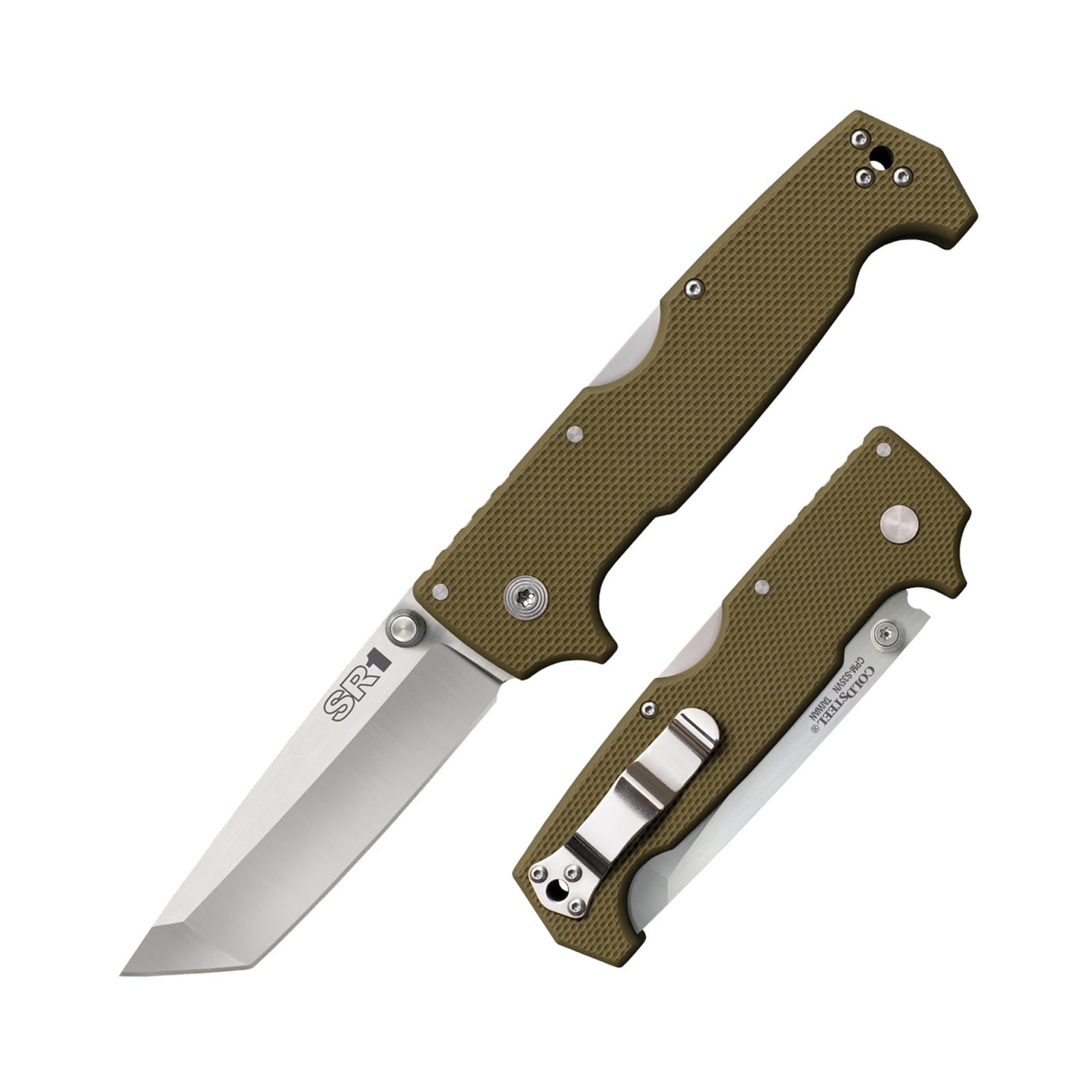 COLD STEEL SR1 Folding Knife with CPM-S35VN Steel and G-10 Handle