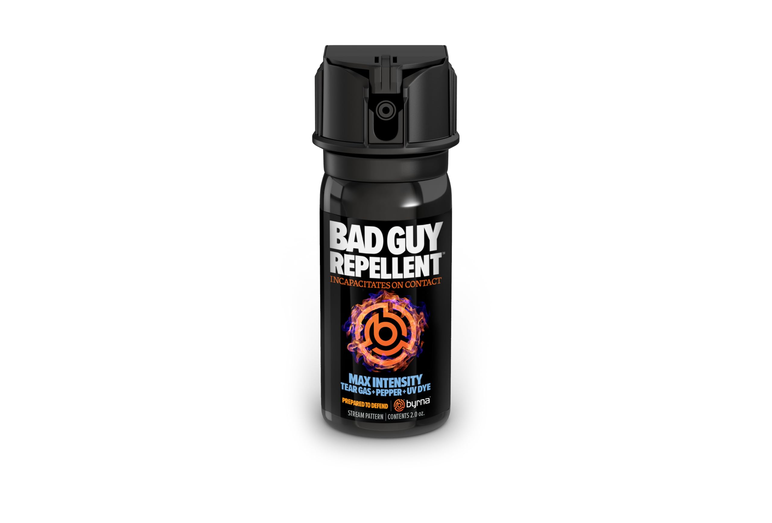 BYRNA BGR MAX Pepper Spray + Tear Gas | Attacker Tracker UV Dye | Military Strength Self-Defense Stream Spray