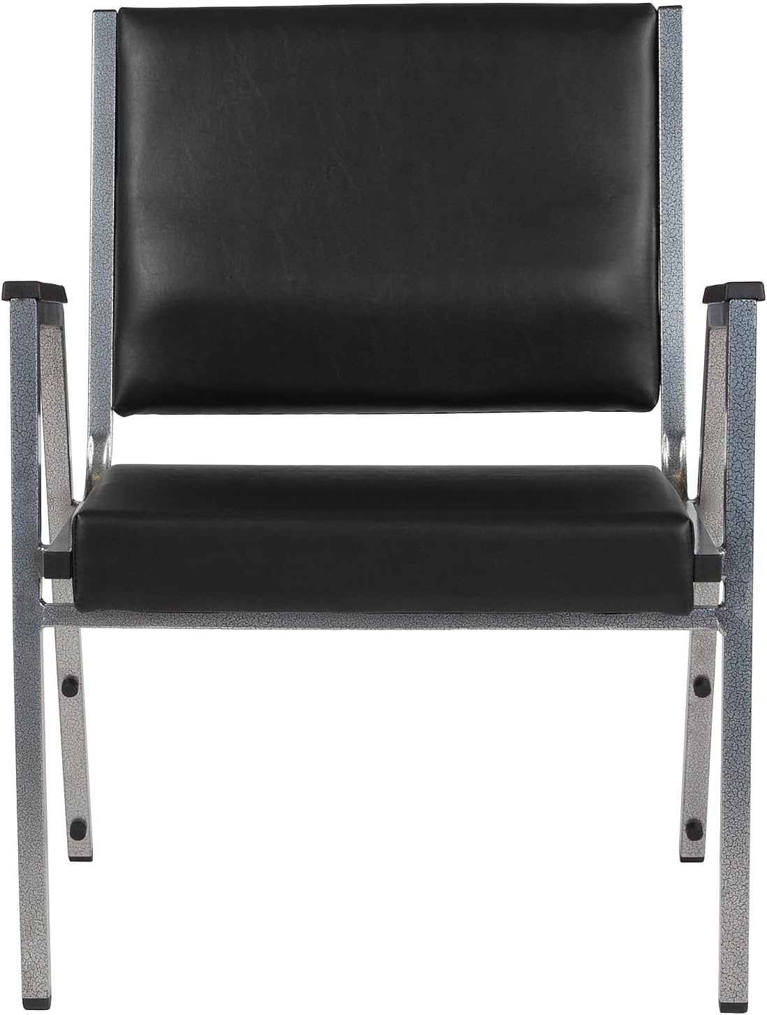 Flash Furniture HERCULES Bariatric Medical Reception Arm Chair With Antimicrobial Protection, Black