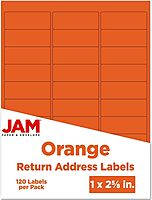 JAM PAPER Mailing Address Labels - Self-Adhesive Rectangular