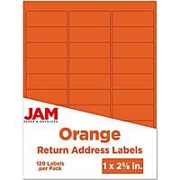 JAM PAPER Mailing Address Labels - Self-Adhesive Rectangular