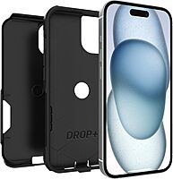 OtterBox iPhone 16e, 15, 14, & 13 Commuter Series Case - BLACK, slim & tough, pocket-friendly