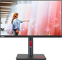 Lenovo ThinkVision P24q-30 24in Class WQHD LED Monitor - 16:9 - Raven Black - 23.8in Viewable