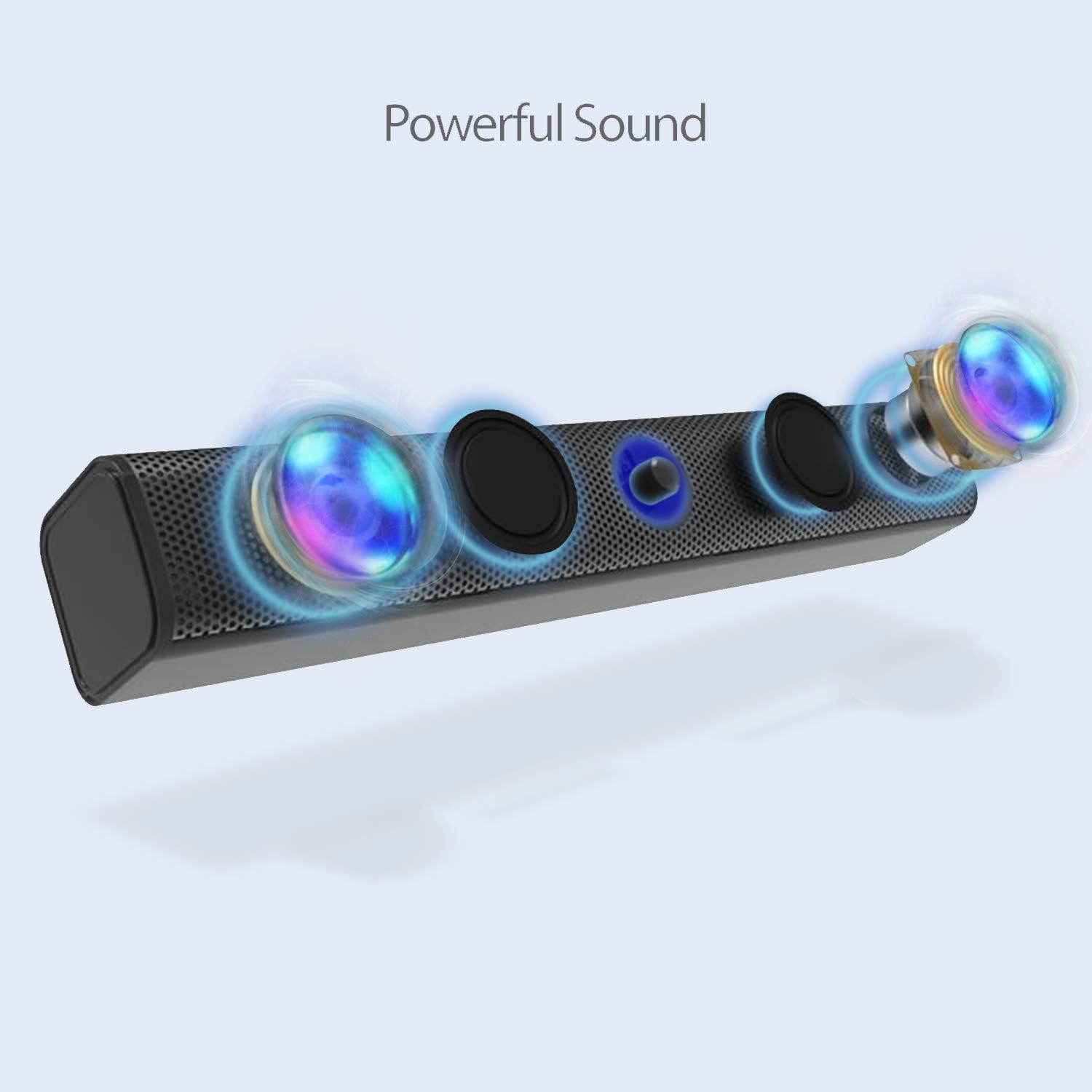 Adesso Xtream S6 Bluetooth & AUX Sound Bar Speaker 10W x 2