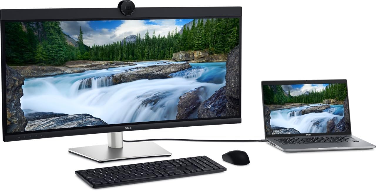 Dell P3424WEB 34in Class Webcam UW-QHD Curved Screen LED Monitor - 21:9 - 34.1in Viewable