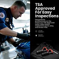 NANUK TSA Approved Lock – Durable, Secure Travel Case Lock with Cut-Resistant Steel Shackle & Rustproof Luggage Lock 900-TSA