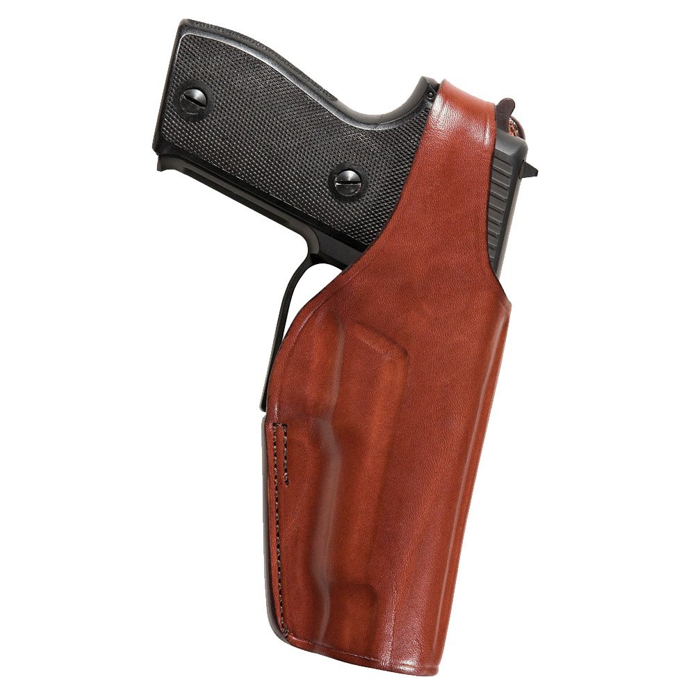 BIANCHI Model 19L Thumbsnap Suede-Lined Leather Belt Slide Holster
