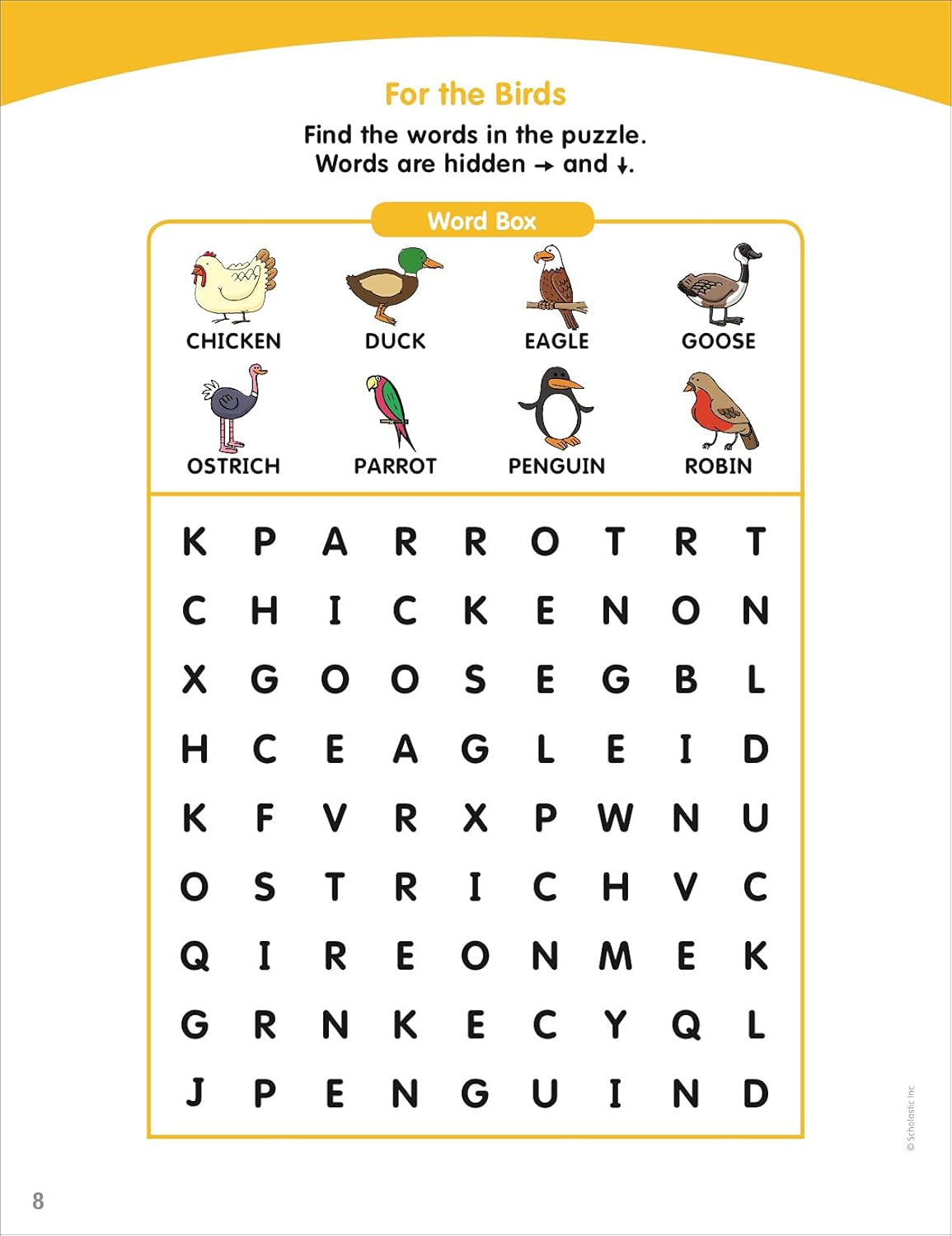 Scholastic Little Skill Seekers: Word Searches Activity Book, Pre-K To Kindergarten