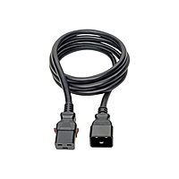 Tripp Lite Computer Power Cord (C20 to C19 Power Cord), Heavy Duty, Locking C19 Connector, 20A, 100-250V, 12AWG, 6 ft. (P036-L06),black