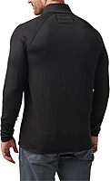 5.11 Tactical Men's Stratos Full Zip Jacket - High-Performance, Chin Guard - One Size Black