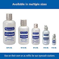 PhysiciansCare Eye Wash Solution, Sterile Isotonic Buffered Solution for Flushing & Irrigating Eyes