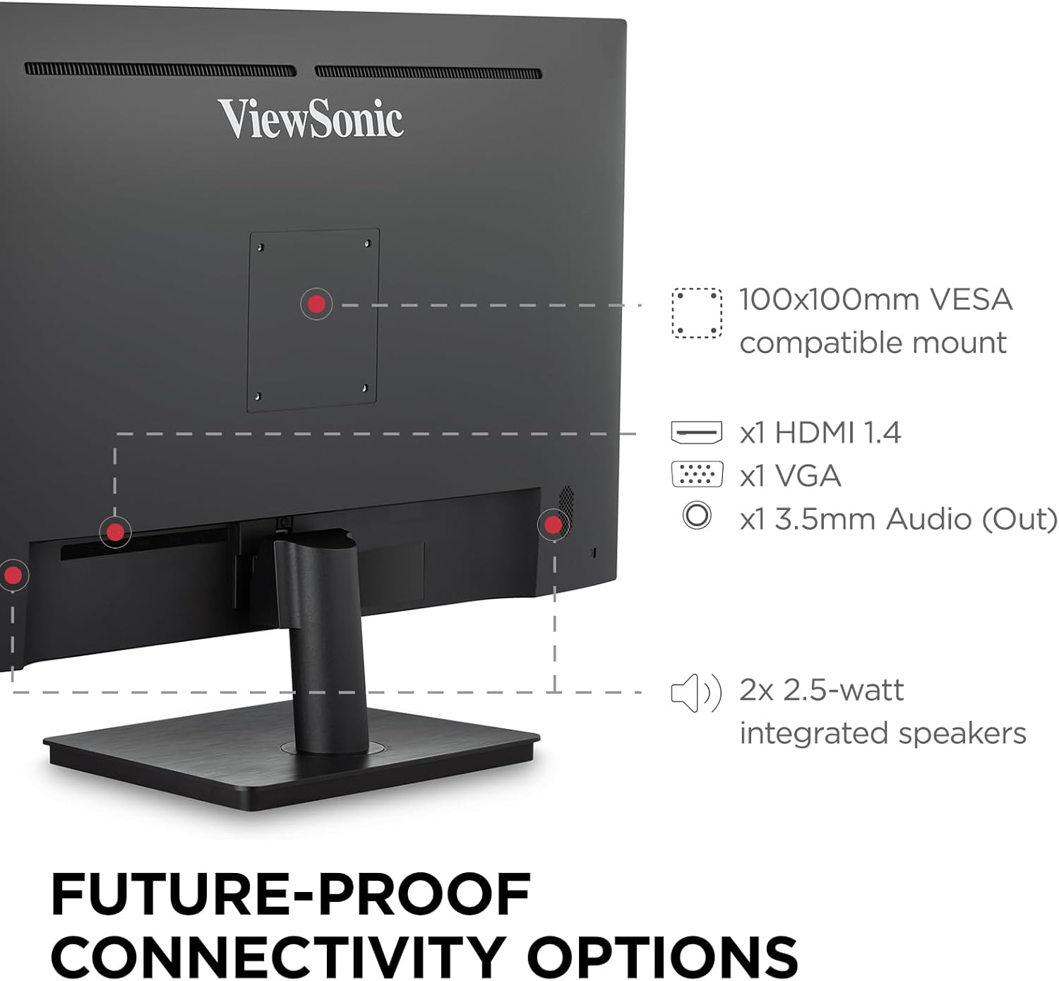 VIEWSONIC Full HD 1080p Frameless Eye Care Monitors