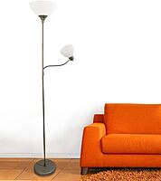 SIMPLE DESIGNS LF2000 Mother-Daughter Floor Lamp with Reading Light