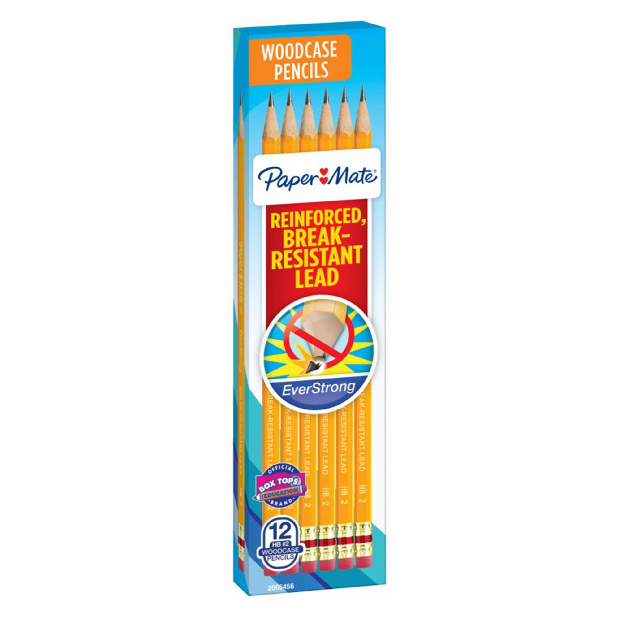 Paper Mate® Everstrong Break-Resistant Pencils, #2 HB Lead, Pack Of 12 Pencils