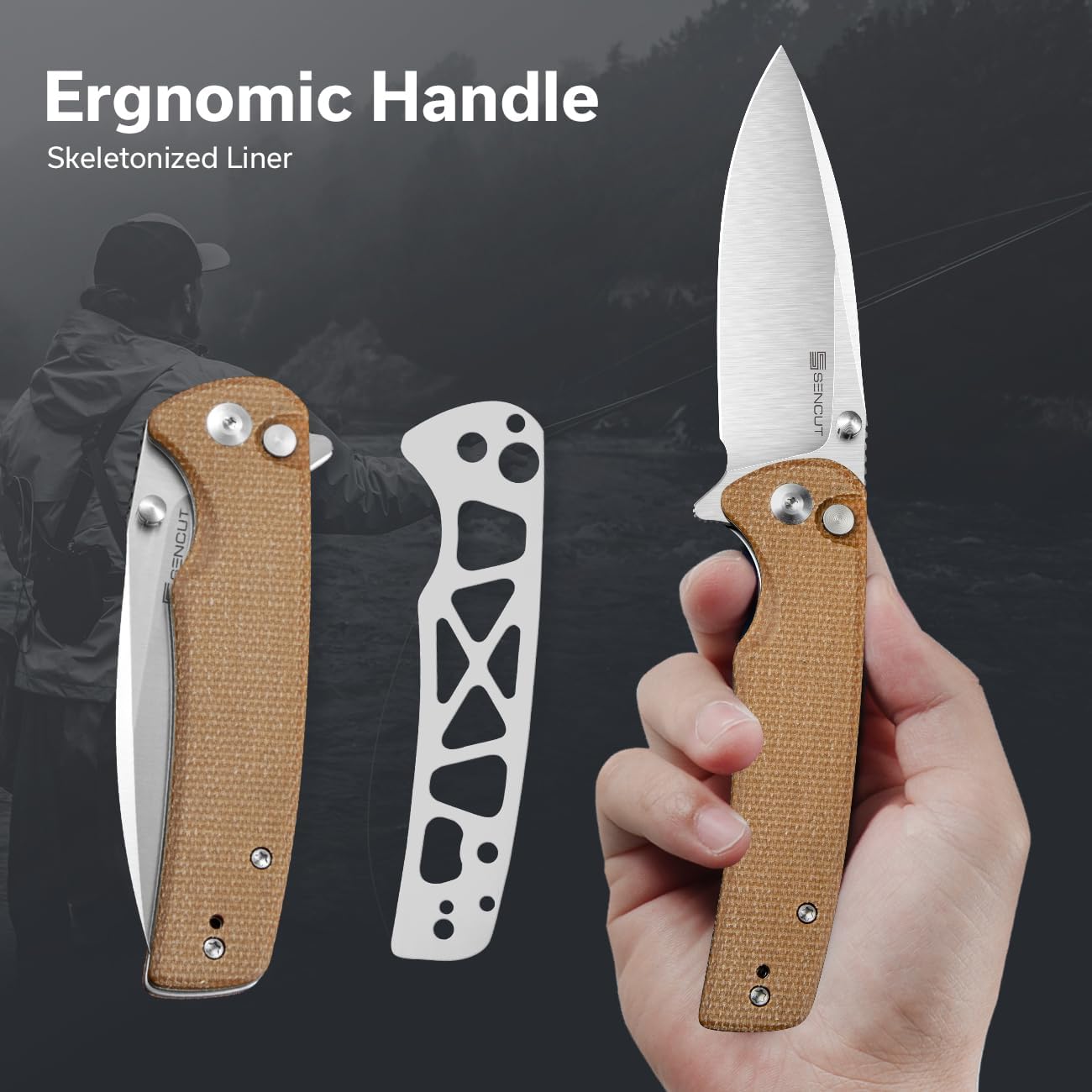 SENCUT Sachse Pocket Knife Folding Knife for EDC