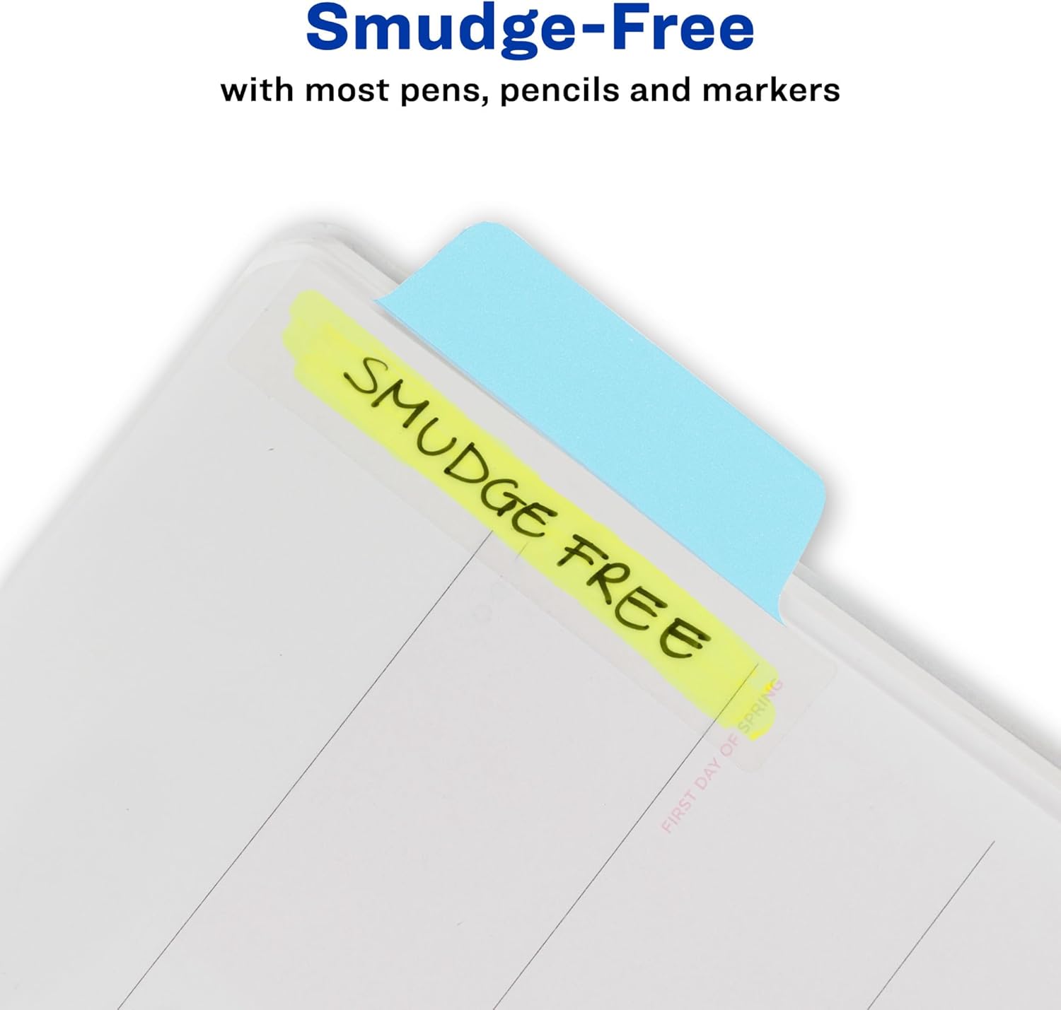 Avery Margin Ultra Tabs — Repositionable 2-Sided Writable Page Tabs