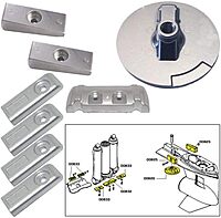 Tecnoseal Anode Kit w/Hardware - Mercury Verado 6 - Aluminum