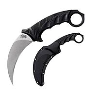 Cold Steel Steel Tiger 4.75'' Japanese Aus8A Stainless Steel W/ Stonewashed Finish Karambit Shape Fixed Blade Tactical
