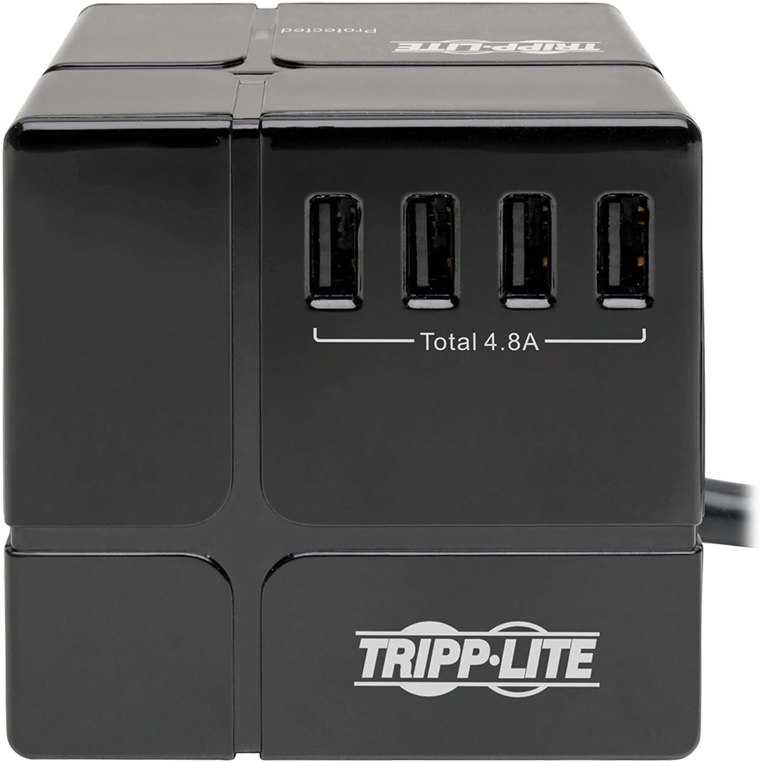 Tripp Lite 3 Outlet Surge Protector with USB, Detachable Wall Outlet Surge Protector, 6 USB Ports, 6 ft. Cord, 540 Joules