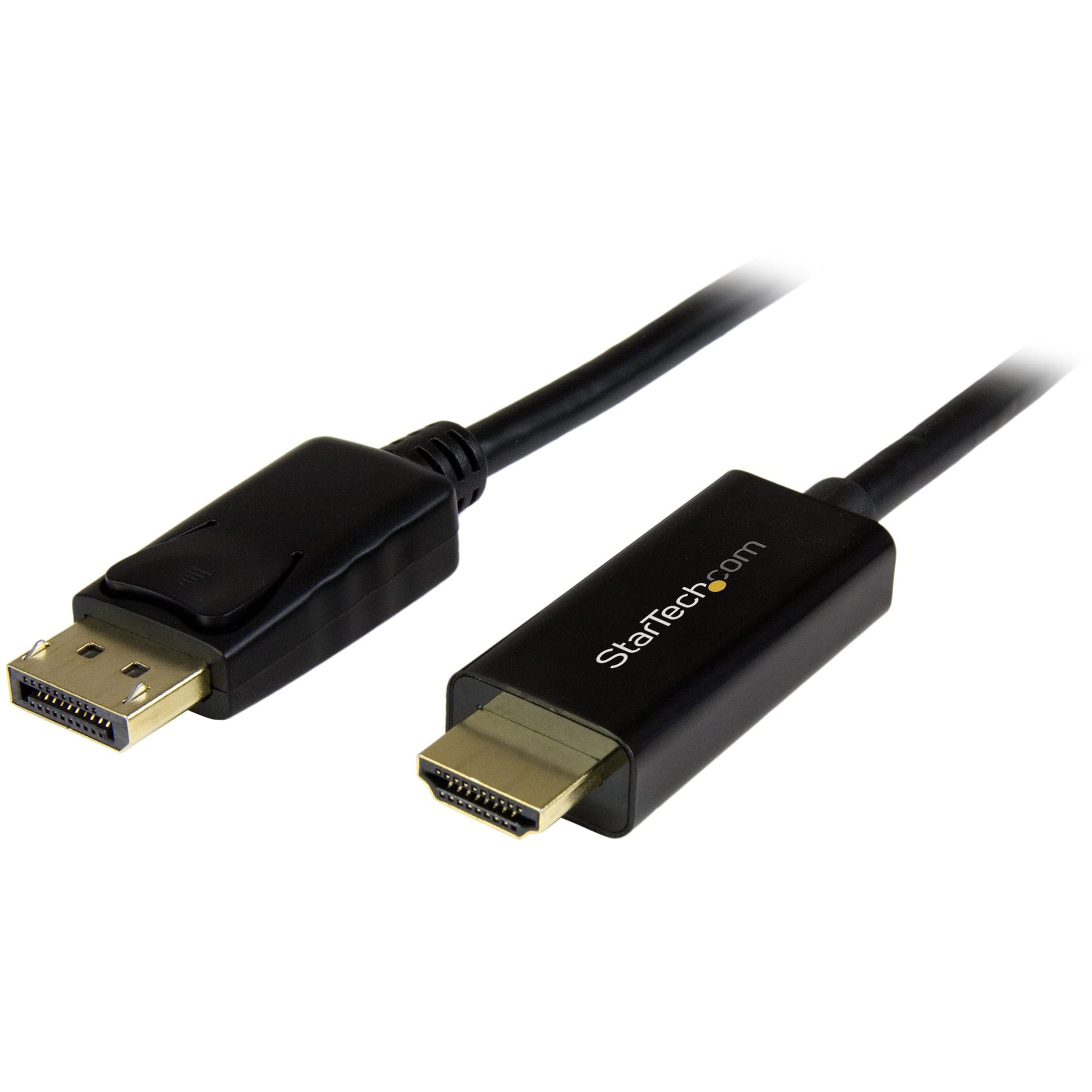 StarTech.com 6ft (2m) DisplayPort to HDMI Cable - 4K 30Hz - DisplayPort to HDMI Adapter Cable