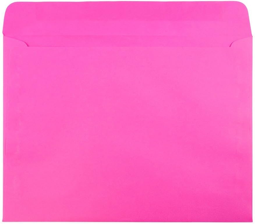 JAM Paper 9 x 12 Booklet Envelopes with Gummed Seal
